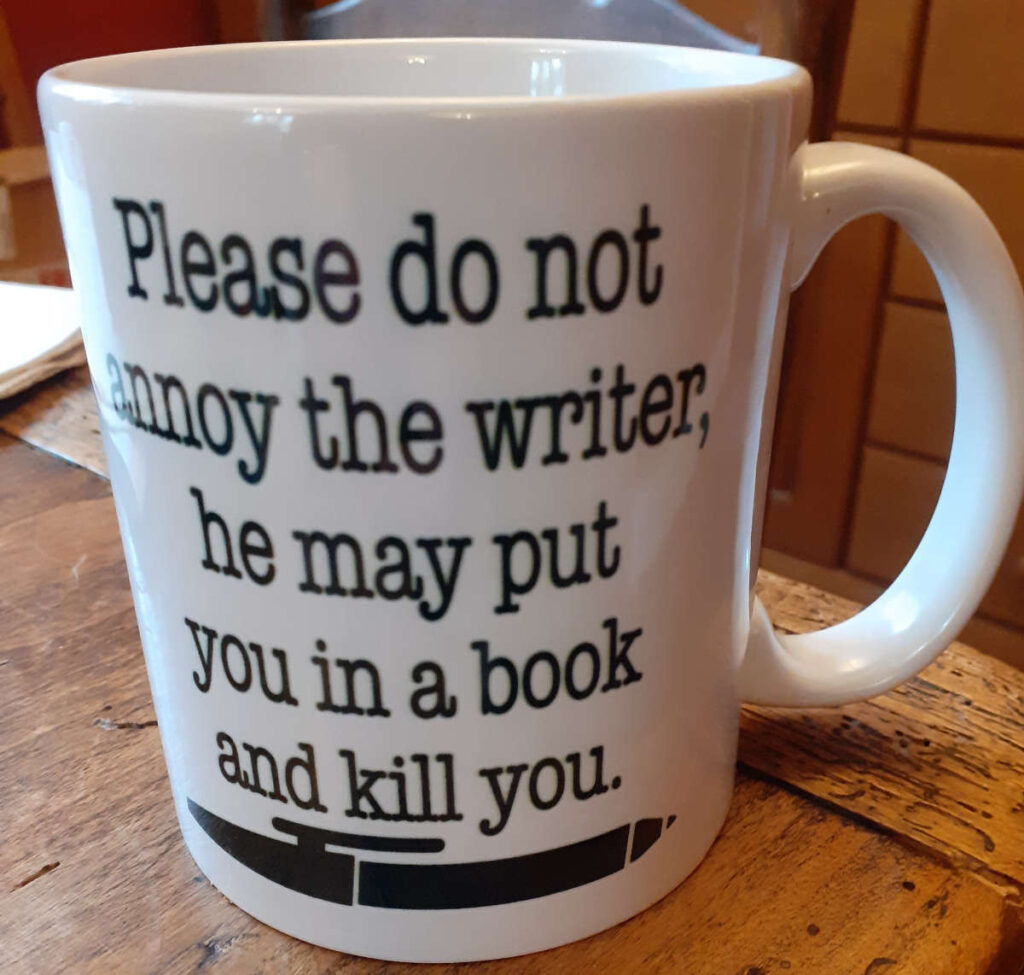 Please do not annoy the writer mug